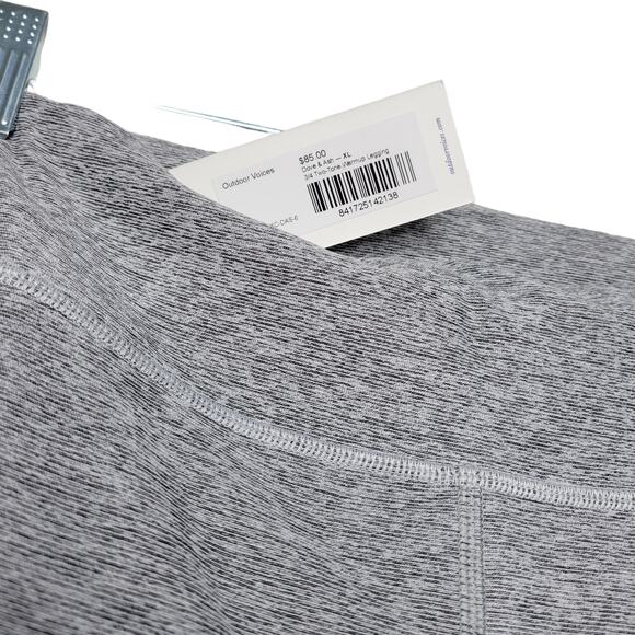 Outdoor Voices Gray Mid Rise Two Tone 3/4 Active Warm Up Leggings Women Sz XL - Picture 6 of 6